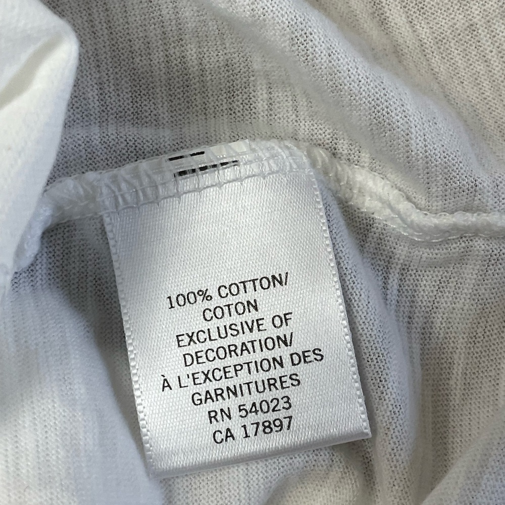 Banana Republic Cotton White yellow Embroidered Tank Top Size Large - Picture 5 of 8